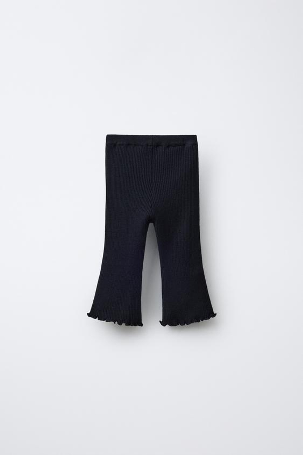 ZARA БРЮКИ FLARE В РУБЧИК, СИНИЙ