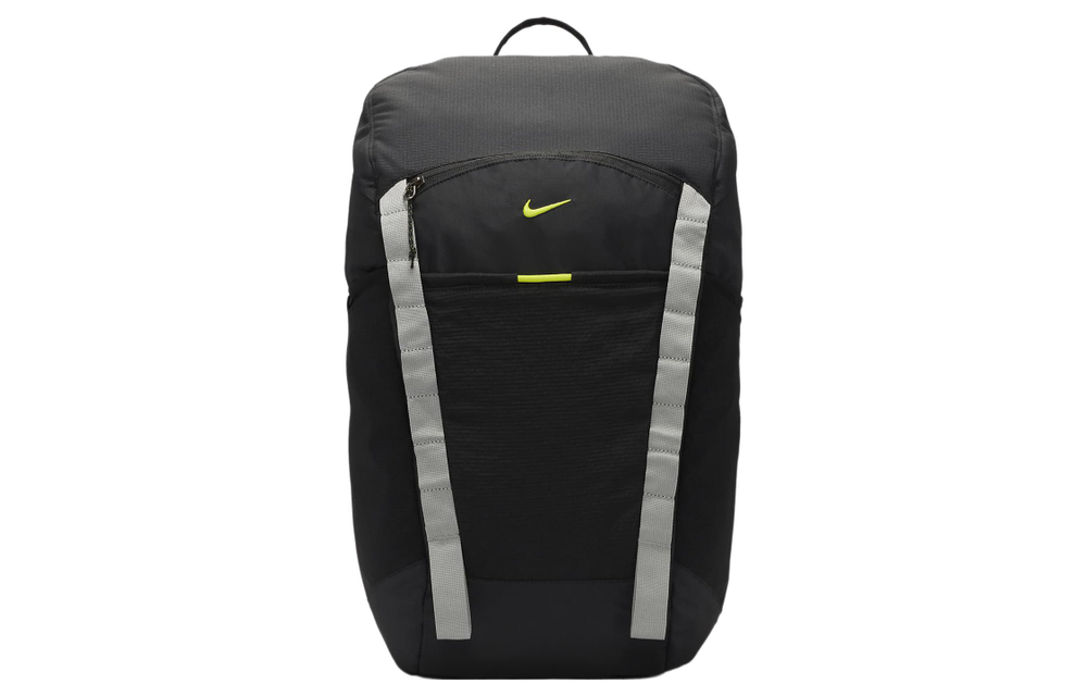 Nike Fabric Backpack Regular Men"s Black & Micro Particle Gray & Atom Green