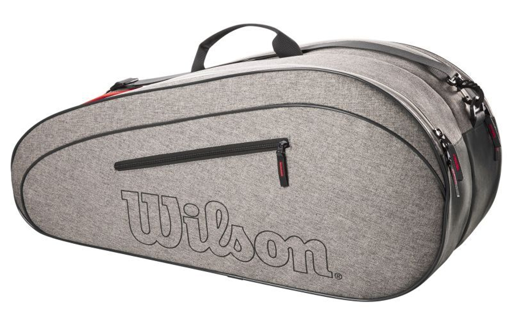 Сумка теннисная Wilson Team 6 PK Racket Bag - heather grey