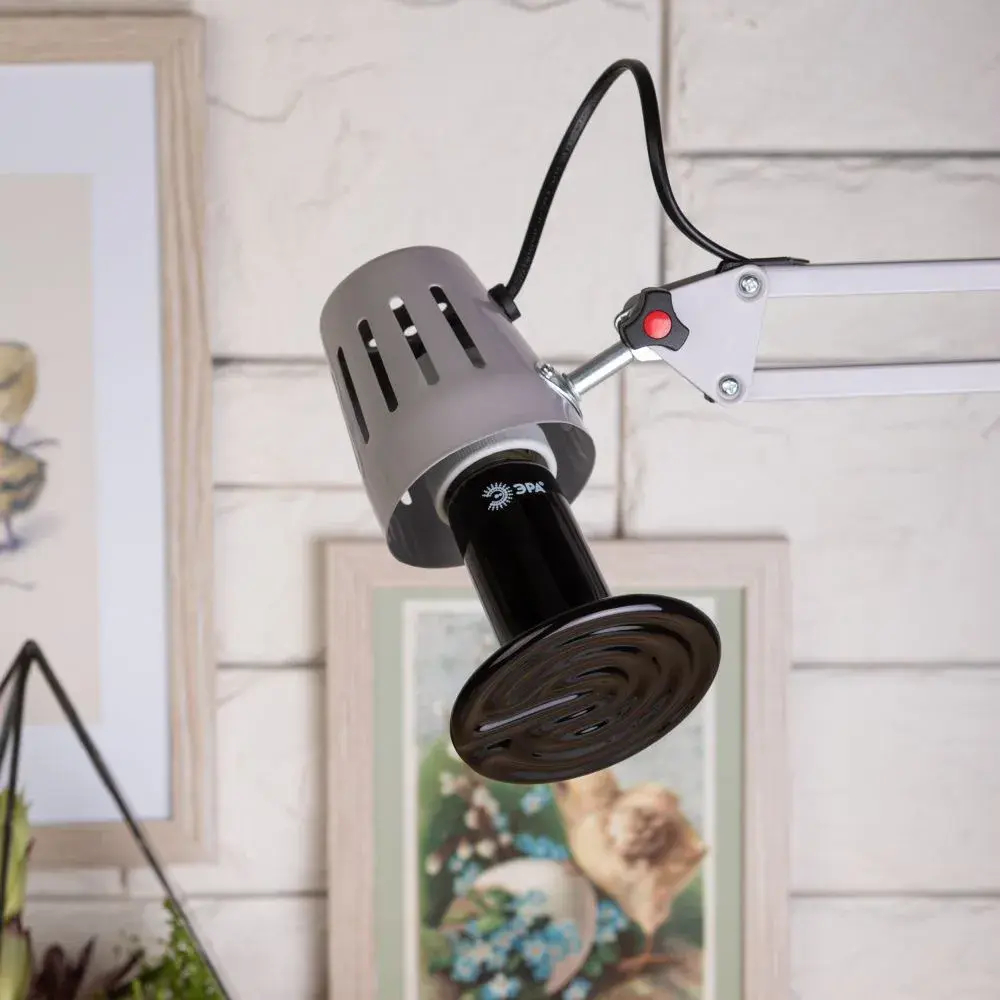 Инфракрасная лампа ЭРА 150вт керамическая для брудера, рептилий FITo-150W-HQ