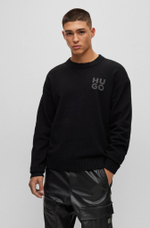 Хлопковый свитер san cassio-l HUGO - черный(50500015)
