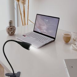 ULM-D501 4W-4000K BLACK Светильник настольный светодиодный прищепка. Механический выключатель. Черный. TM Uniel