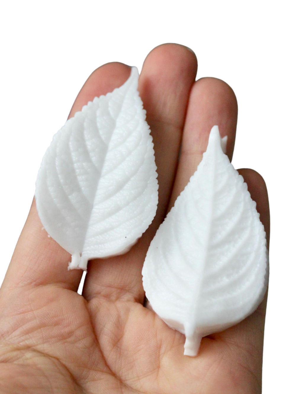 Молд силиконовый для лепки "лист Ежевики" / форма для оттиска листьев гортензии, малины, мяты)