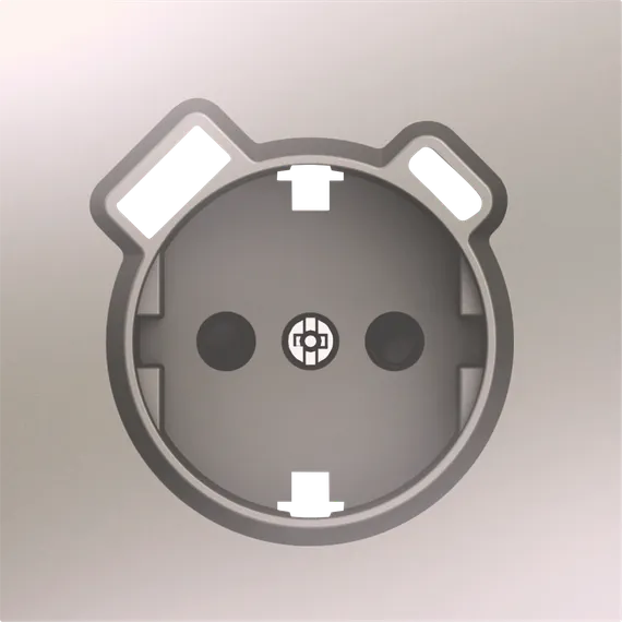Donel S08 шампань накладка для розетки Schuko с зарядным устройством USB A+C, со шторками 16A 250 В