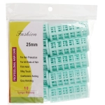 Бигуди пластмассовые с зажимом 10шт, цвет микс, d=25мм