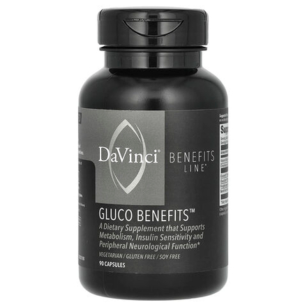 DaVinci Laboratories, Benefits Line, Gluco Benefits, 90 капсул