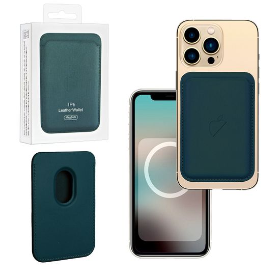 Чехол Leather Wallet Forest Green (Зеленый лес)