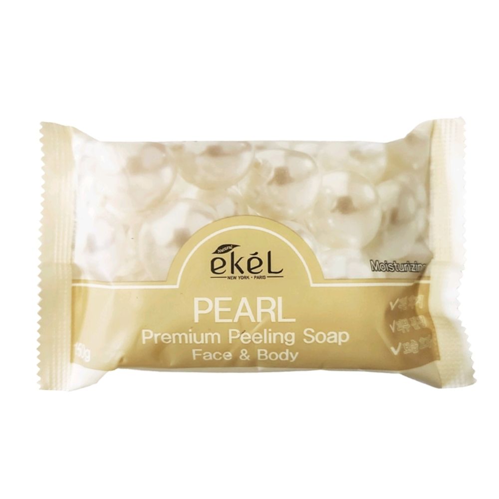 Мыло-скраб для лица и тела Жемчуг EKEL Premium Peeling Soap Perl, 150 гр.