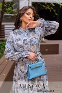 Платье 8636-голубой Minova