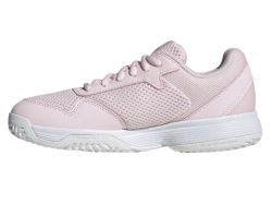 Детские теннисные кроссовки Adidas Courtflash K - distilled pink/cloud white/cloud white