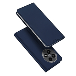 Чехол книжка из PU кожи синего цвета от Dux Ducis для OnePlus 13R, OnePlus Ace 5 и 5 Pro, серия Skin Pro Series Case