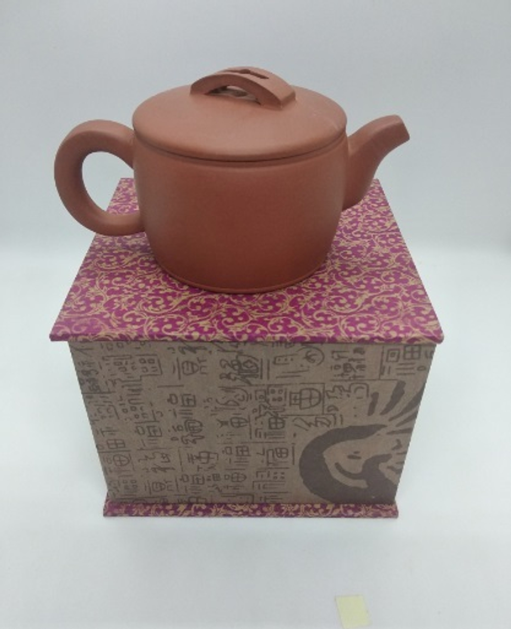 259033 Чайник ИСИН "Хань Ва - Ханьская черепица" 200мл, глина красный