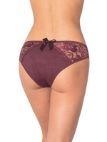 Сексуальные трусики с кружевной задней частью (Размер: S) (Цвет: бордовый)