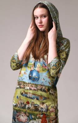 Платье "Сад земных наслаждений", по мотивам триптиха Иеронима Босха