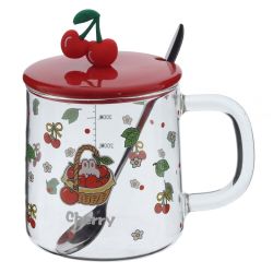 GAEM Кружка с крышкой и ложкой 440 мл, L8,4 W8,4 H8,3 см