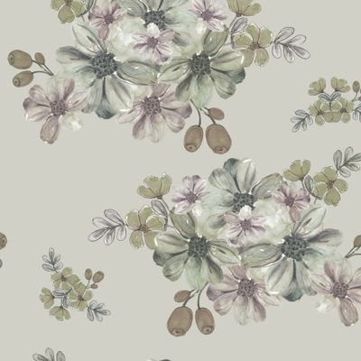 нежный букет на сером фоне