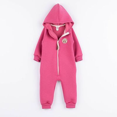 Warm hooded jumpsuit with flap - Magnolia