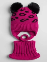 Зимняя шапка для девочки и снуд