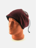 Шарф флисовый бордовый