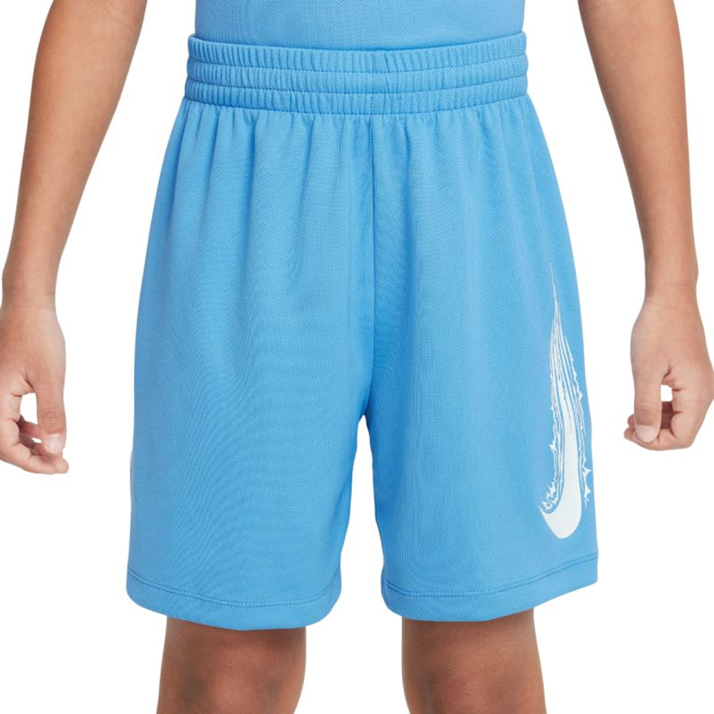 Детские теннисные шорты Nike Kids Dri-FIT Multi Big Training - blue beyond/white