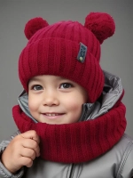 Шапка со снудом детская осенняя