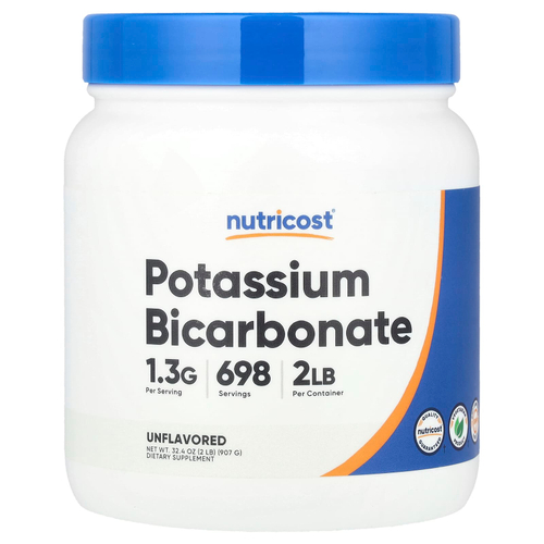 Nutricost, Бикарбонат калия, без добавок, 907 г (32,4 унции)