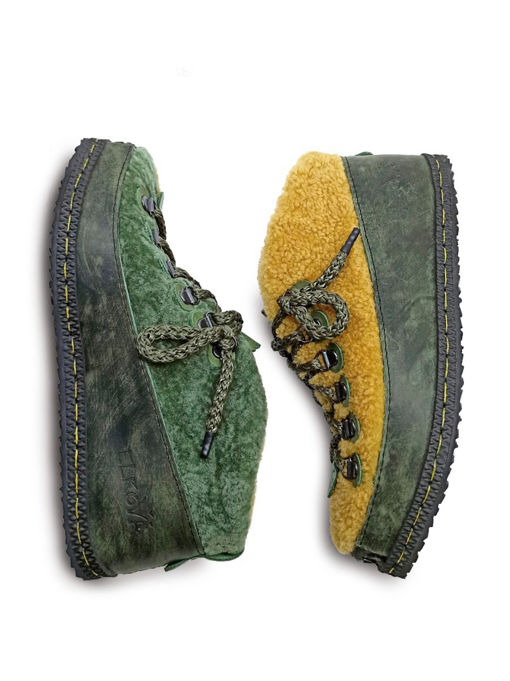 Ботинки меховые "Double Curly "