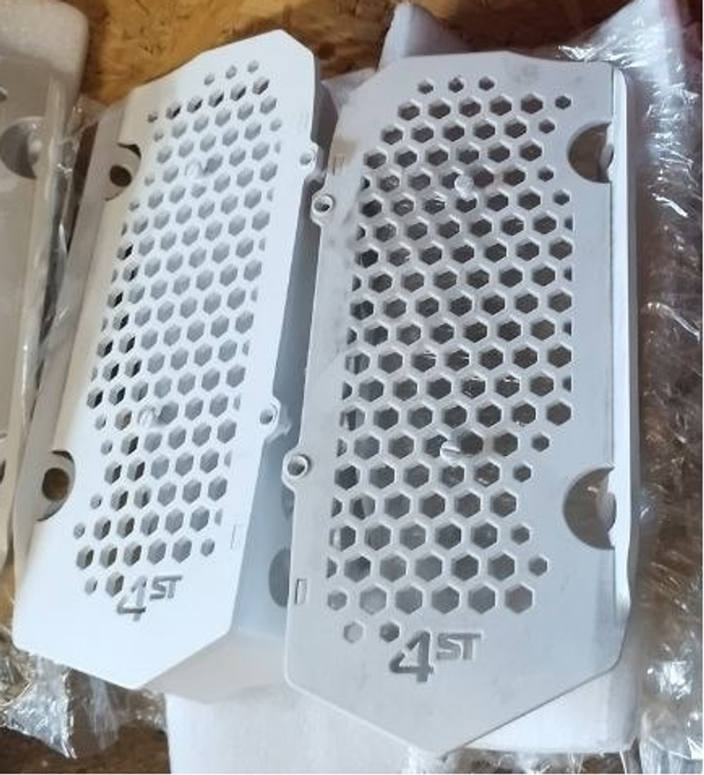 4st Защита радиаторов (алюминий) Husqvarna TBI Белая