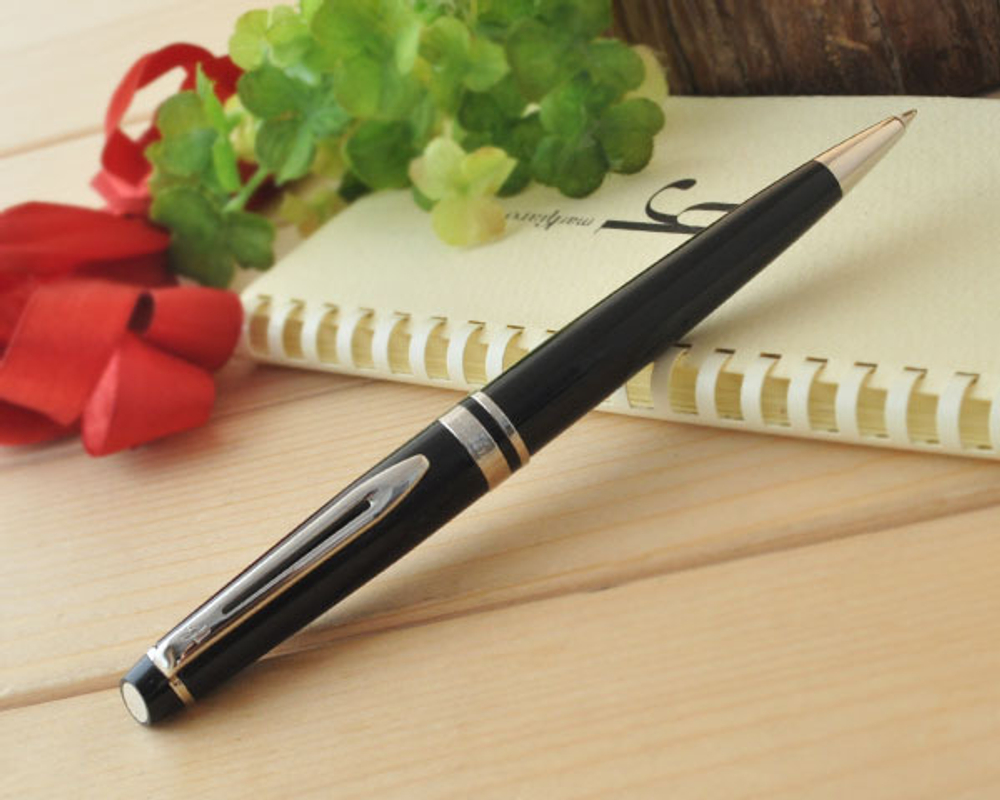 Шариковая ручка Waterman Expert 3, цвет: Black CT, стержень: Mblu