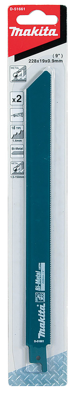 Сабельная пилка для металла 225x0,9x18TPI Makita D-51661