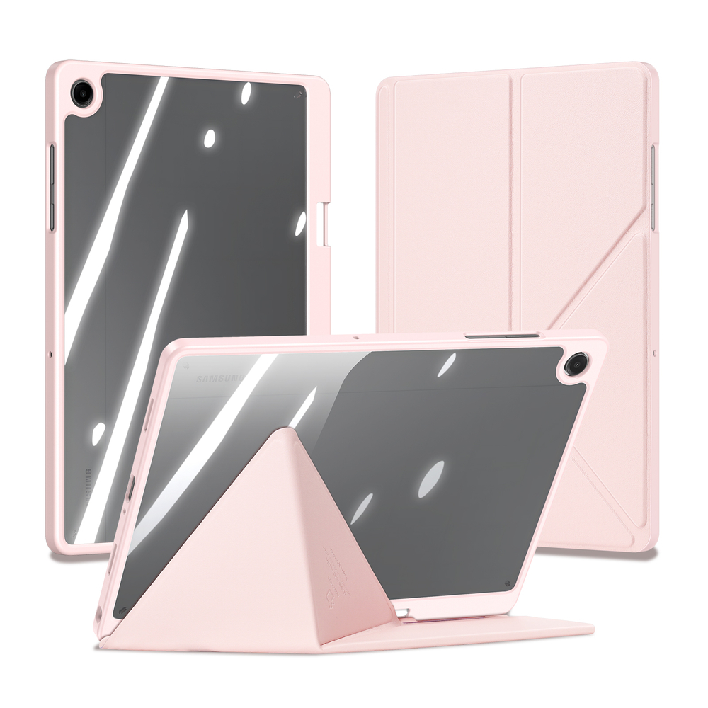 Чехол книжка розового цвета для планшета Samsung Galaxy Tab A9 Plus и Tab 11 Plus, серия Magi Series от Dux Ducis