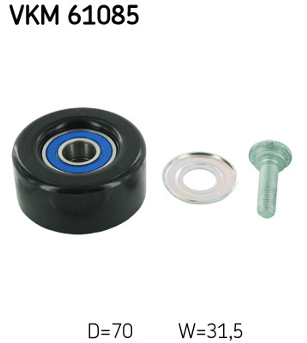 SKF - VKM61085-SKF - Deflection/Guide Pulley, V-ribbed belt - Povrat artikla narucenog iz Njemacke nije moguc.