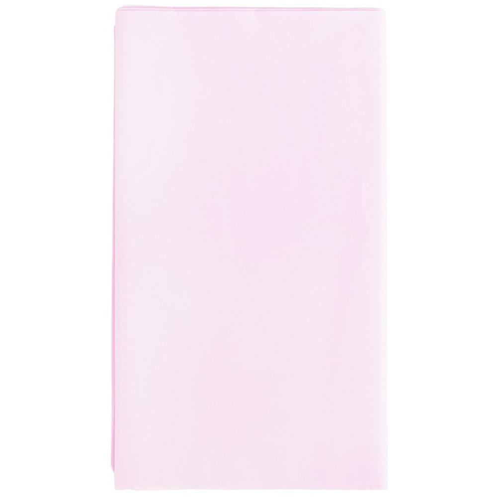 Скатерть полиэтиленовая в нежно-розовом цвете, 140×275 см