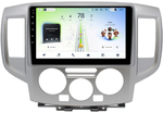 Магнитола для Nissan NV200 2009+ (рамка серебро) - Teyes CC4L монитор 9" IPS на Android 14, Snapdragon 662, CarPlay, 4G SIM-слот