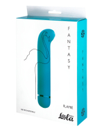 Бирюзовый перезаряжаемый вибратор Flamie - 18,5 см.