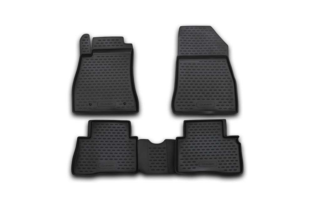 Коврики Standard, в салон NISSAN Juke, 2010-2014, 2014-  крючок T/L 4 шт. (полиуретан, чёрные) Element.CARNIS10045