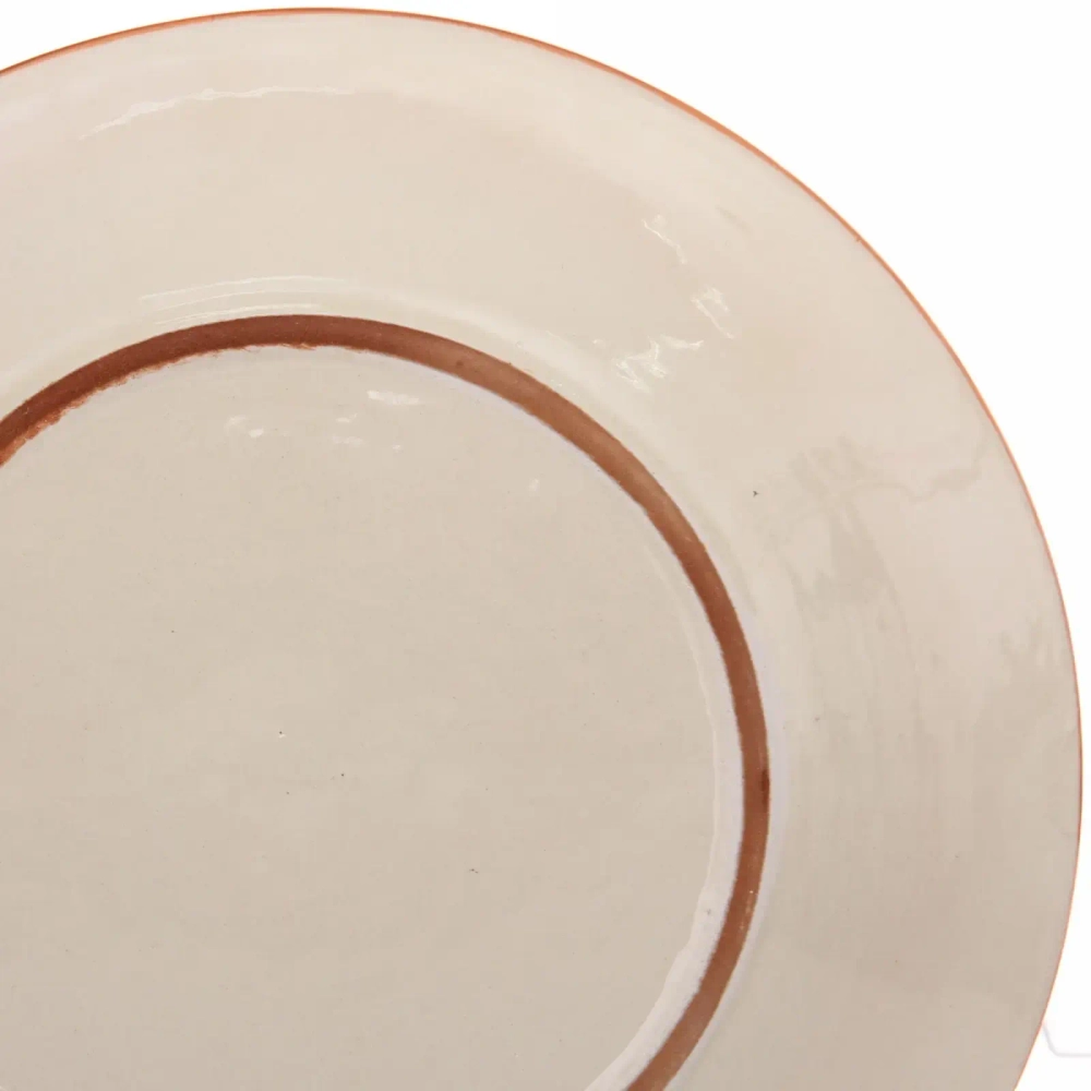 Тарелка плоская 28см оранжевая Риштанская Керамика