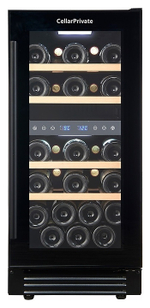 Винный шкаф Cellar Private CP027-2TB черная дверь