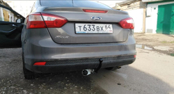 Фаркоп Ford Focus 3 седан 2011-2018, условно-съемный,(без электрики) Трейлер.6013