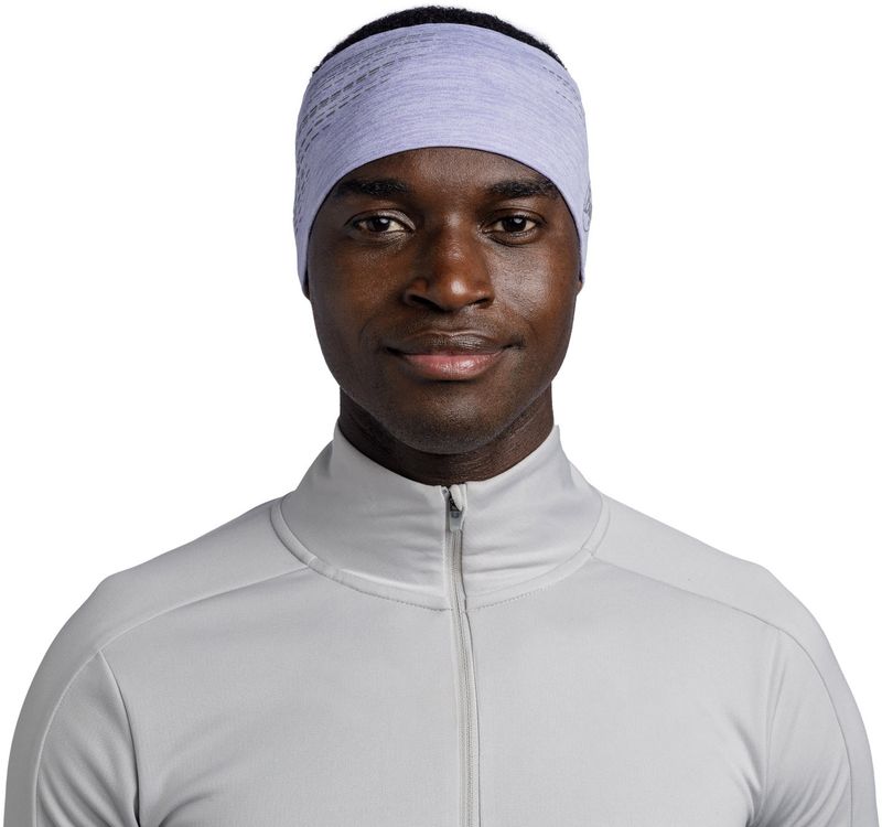Повязка спортивная светоотражающая Buff DryFlx Headband Lavender Фото 3