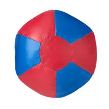 Медбол 3C145-K64, 3кг, иск.кожа, наполнитель резиновая крошка, диам. 21 см, маш сшивка, сине-красный