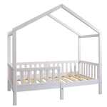 Кровать детская Фиона 160х80, деревянная из массива сосны, белый