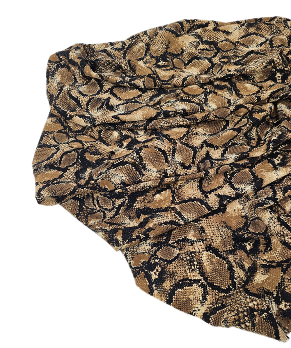 Шелк искусств (Принт). Рептилия Бронза