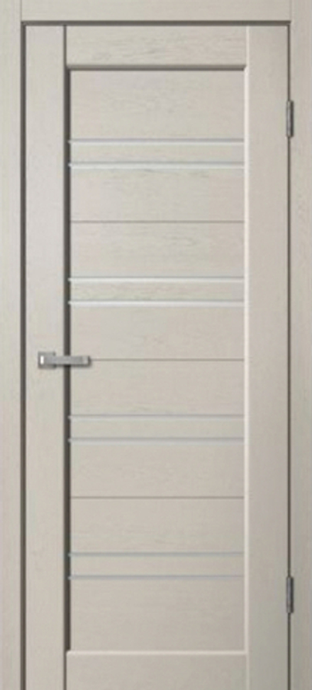 Дверь межкомнатная ST 01 (капучино софт), остекление мателюкс