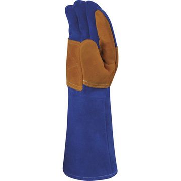 Перчатки краги Delta Plus TER300 цвет синий/желтый р.10