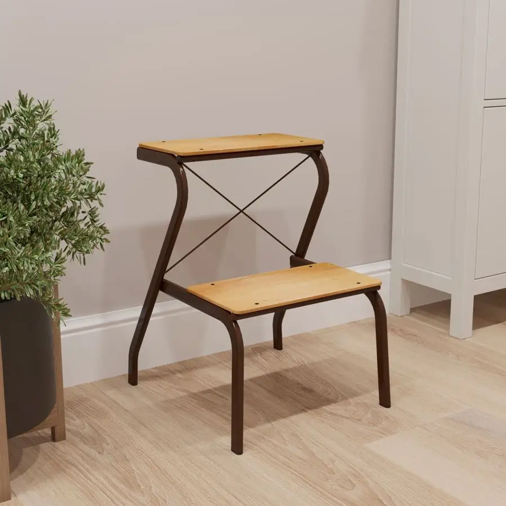 Табурет-стремянка "Конёк" коричневый