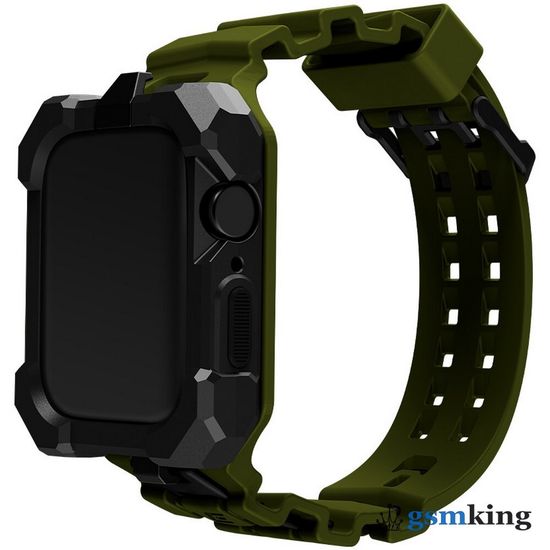 Element Case Special Ops Band for Apple Watch 7 45mm Black/Olive (Черный/зелёный)