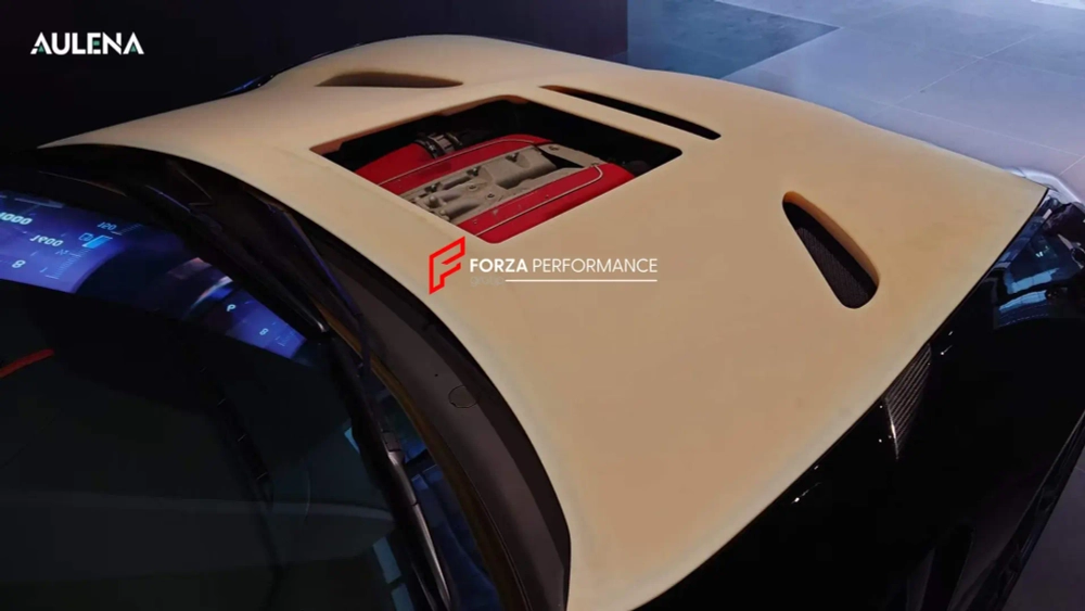 Карбоновый капот с прозрачной вставкой для Ferrari 812 Superfast Феррари