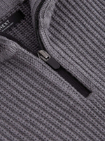 Джемпер вязаный с молнией для мальчика Next K84-013, Темно-серый