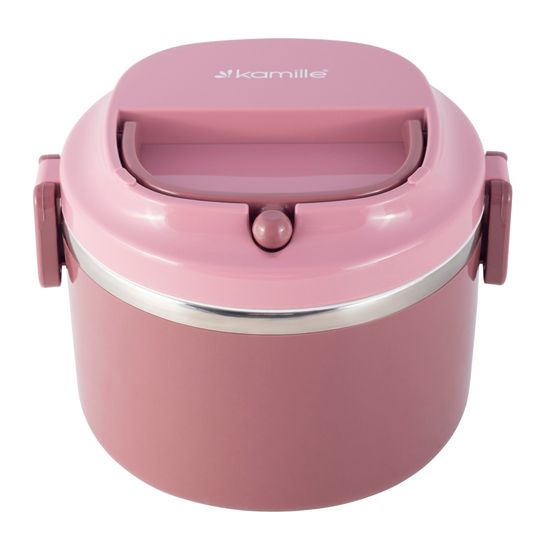 Ланч бокс 1000 мл. Kamille KM 2135 (пластик, нержавеющая сталь)
